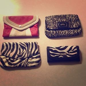 3 Clutches and a wallet